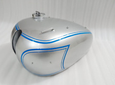 TRIUMPH 5T SPEED TWIN POST WAR PRE UNIT GAS FUEL PETROL TANK SILVER PAINTED picture