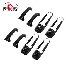 Fit For 2002-2008 Ram 1500 2500 3500 Gloss Black 4 Door Handle Covers Overlay  picture