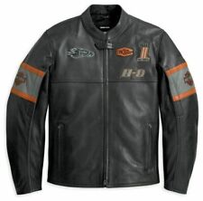 Real Leather Cowhide Jacket Men's Harley Davidson Screaming Eagle Motorcycle picture