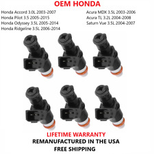 6X OE HONDA Fuel Injectors For Honda,Acura,Saturn 2003-2015 3.0L, 3.2L, 3.5L V6 picture