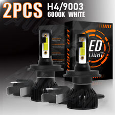 2-Side H4 LED Headlight High Low Beam Conversion Kit HB2 9003 6000K Bright Bulbs picture