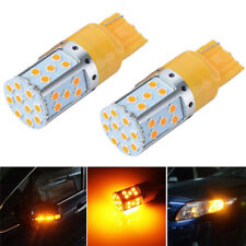 2PC Amber No Resistor Required 7440 3535 LED Front Rear Turn Signal Lights Bulbs picture