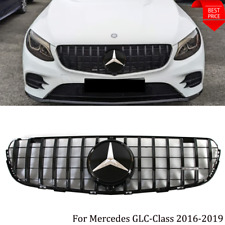 Glossy Black GTR Style Grille For 2015-2019 Mercedes Benz X253 GLC-Class Emblem picture