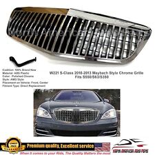 S-Class MayBach Style grille W221 S550 S63 S450 2010 2011 2012 2013 Chrome GT picture