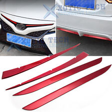 For Toyota Camry 2018-2024 Rear Bumper Plate Lip & Front Bumper Grill Decoration picture