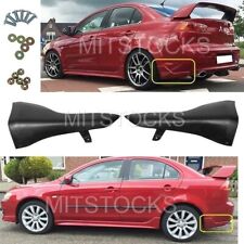 For 08-15 Mitsubishi Lancer Only Rear Bumper Lip Aprons Spoiler Splitter 2 PC PU picture