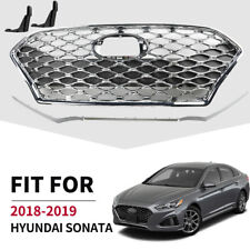 Fit for 2018-2019 Hyundai Sonata Sport Front Grille/Bumper Trim Molding Set 4PCS picture
