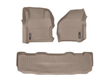 WeatherTech FloorLiner Mat for Ford SuperDuty SuperCrew - 1999-2007 - Tan picture