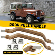 2Pcs Tan Interior Door Pull Handle Front LH or RH For 1987-1995 Jeep Wrangler Y picture