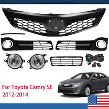 For 2012-2014 Toyota Camry SE Front Bumper Grille Fog Lamp Cover Bezel Set 6pcs picture