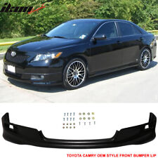 Fits 07-09 Toyota Camry Unpainted Black OE Factory SE Style Front Bumper Lip PU picture