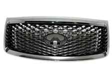 New Fits 2018-2021 Infiniti QX80 Front Bumper Upper Grille With Camera Option picture