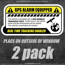 2x GPS tracking sticker anti theft / decal / vehicle security / outside window  picture