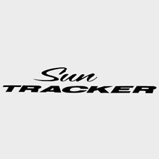 Sun Tracker Boat Logo Decal 160016 | 19 x 3 3/8 Inch Black picture