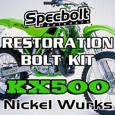 Specbolt Restoration Bolt Kit For Kawasaki KX500 Fasteners Nickel Wurks KX 500 picture