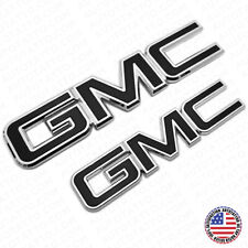 For 14-19 GMC Sierra Front Grille Tailgate Letter Replace Emblem Nameplate Black picture
