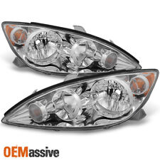 Fits 2005-2006 Toyota Camry Headlights Lights Lamps Replacement Pair LH+RH 05-06 picture