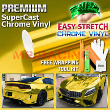 15 Colors Supercast Easy Stretch Chrome Car Vinyl Wrap Bubble Free Sticker Film picture