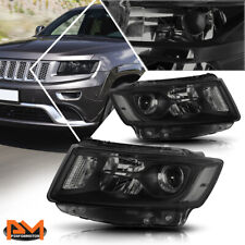 For 14-16 Jeep Grand Cherokee Projector Headlight/Lamp Smoked Housing Clear Side picture
