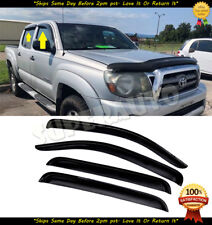 For 2005-2021 Toyota Tacoma Double Cab Smoke Window Visors Deflectors Vent Guard picture