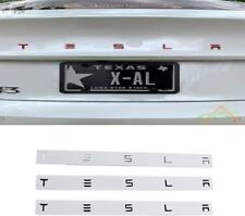 NEW 1x TESLA Letter Rear Trunk Lid Emblem Badge for Tesla Model 3 S X Y Roadster picture