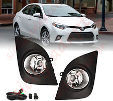 Pair Front Fog Lights W/ Switch For 2014-2016 Toyota Corolla L LE Sedan 4-Door picture