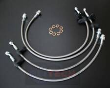 304 Stainless Brake Line Fit 94-01 Acura Integra /92-95 Honda Civic Front & Rear picture
