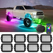 MICTUNING Y1 8 Pods RGB+IC LED Rock Lights Offroad Underbody Music Wireless APP picture