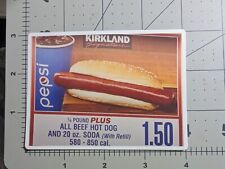 Costco hotdog sign $1.50 die-cut vinyl sticker picture