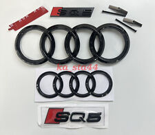 Audi SQ5 Gloss Black Badges / Emblem Full Set 2014-2020 picture
