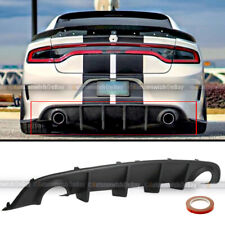 For 15-20 Dodge Charger OE Style PP Rear Bumper Diffuser Shark Fin Lip Body Kit picture