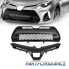 For 2017 2018 2019 Toyota Corolla SE XSE Front Upper & Lower Bumper Grill Grille picture