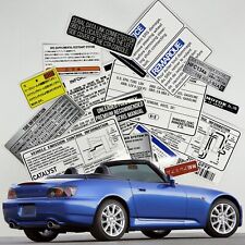 HONDA S2000 S2K RESTORATION WARNING CAUTION ENGINE BAY STICKERS LABELS picture