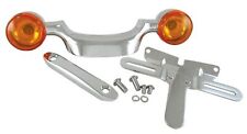 Mid USA 11447 Chrome Bullet Turn Signal Bar & Plate Relocation for Touring 99-08 picture