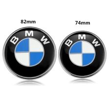 2PCS Front Hood & Rear Trunk (82mm & 74mm) ORIGINAL BMW Badge Emblem 51148132375 picture