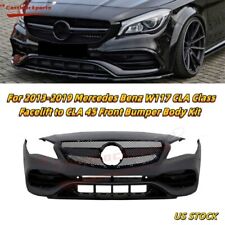 For 2013-2019 Mercedes Benz CLA Class W117  Facelift to CLA 45 Front Bumper Kit picture