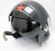Air Force Motorcycle Helmet, with Dual Visors, Clear and Black,One size fits all picture