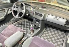 P2M Checkered Flag Race Carpet F&R Floor Mats for Acura Integra DA DB 90-93 New picture