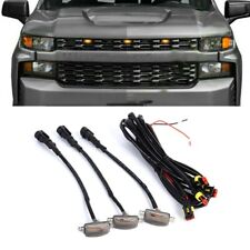 for Chevy Silverado 1500 Front Grille Amber Lens LED Lamp Running Marker Lights picture