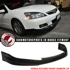 Fits 06-07 Honda Accord Coupe HFP Style Front Bumper Lip Spoiler Unpainted PU picture