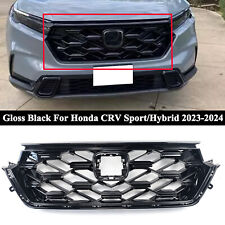 For Honda CRV Sport / Hybrid 2023-2024 Front Upper Grille Honeycomb Gloss Black picture