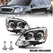 For 2007-2012 GMC Acadia Projector 2Pcs FACTORY Headlights Headlamps w/Bulbs L+R picture