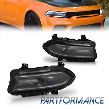 Pair LED Halogen lamps Dual Headlights Assembly For 2015-2023 Dodge Charger DRL picture
