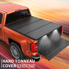 5FT 3-FOLD Hard Tonneau Cover Truck Bed For 05-24 Nissan Frontier Waterproof picture