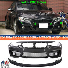 12-18 F30 M SPORT MTECH FRONT BUMPER FOR BMW F30 F31 3 SERIES SEDAN WAGON NO PDC picture
