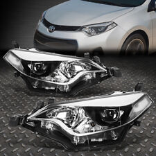 For 14-16 Toyota Corolla OE Style LED Projector Headlight Assembly Chrome/Clear picture