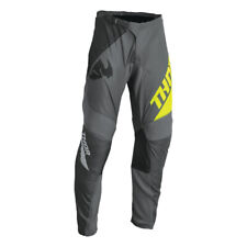 Thor Sector Edge Dark Gray and Acid Green MX Off Road Pants Men's Sizes 28 - 48 picture
