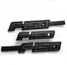 3x OEM Black F-150 Badge Fender Emblems F 3D for fits F150 XLT Matte 9L3Z16720CB picture