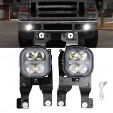 For 2008-10 Ford F-250 F-350 F-450 Pair Left Right LED Fog Lights DRL Super Duty picture