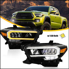 Pair Headlights Assembly LED DRL Headlamps Fit 2020 2021 2022 2023 Toyota Tacoma picture